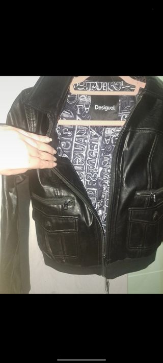 Chaqueta Desigual Cuero Sintético 