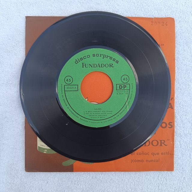 Disco Vinilo 45 RPM Fundador Valses