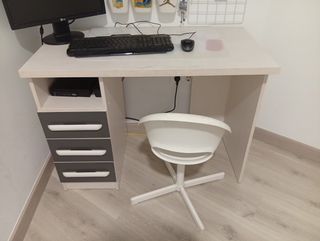 Cama juvenil con cajones y escritorio