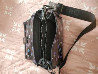 Bolso Desigual Negro con Lunares Multicolor