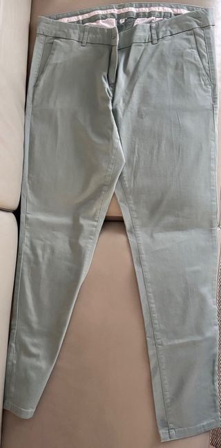 Pantalón de algodón verde
