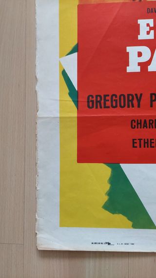 Cartel original El proceso Paradine Hitchcock 1947