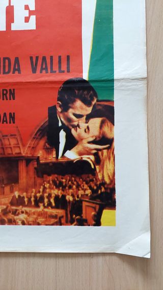 Cartel original El proceso Paradine Hitchcock 1947