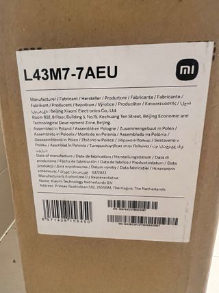 smart TV Xiaomi 43”4K P1E SIN ABRIR ENTREGA GRATIS
