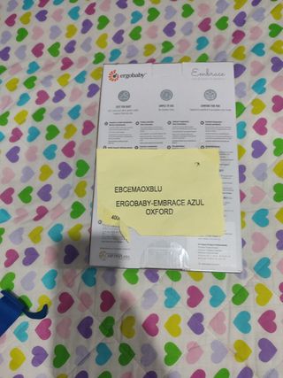 Mochila porta bebe Ergobaby Embrace para recién na