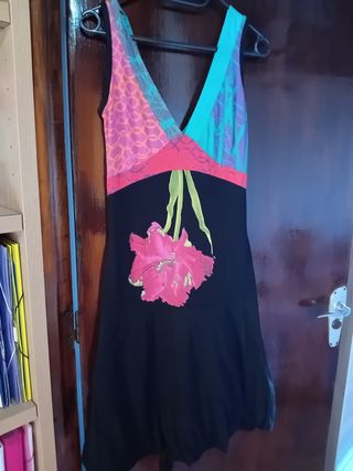 Vestido Desigual Talla Única Multicolor