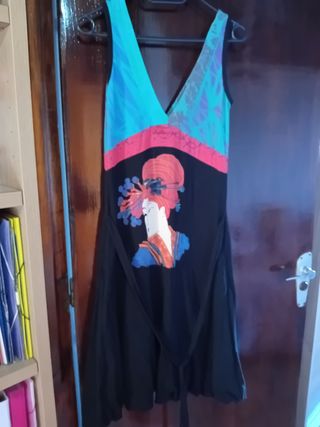 Vestido Desigual Talla Única Multicolor