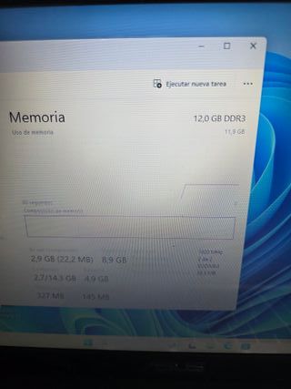 Ordenador portátil ASUS Plata INTEL ICORE 7 12RAM 