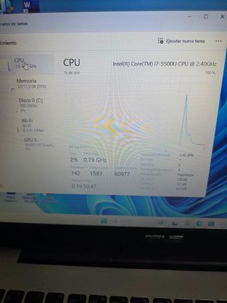 Ordenador portátil ASUS Plata INTEL ICORE 7 12RAM 