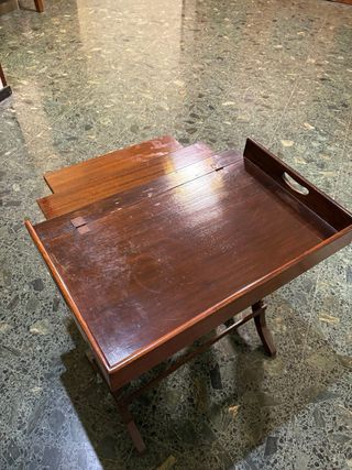 Mesa auxiliar vintage de madera