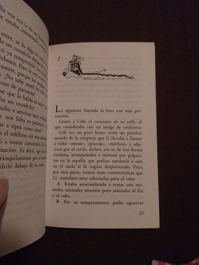 Un cocodrilo bajo la cama.