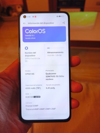 Oppo Find X3 Lite.
