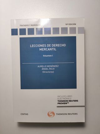 Lecciones de Derecho Mercantil Volumen I