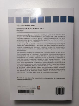 Lecciones de Derecho Mercantil Volumen I