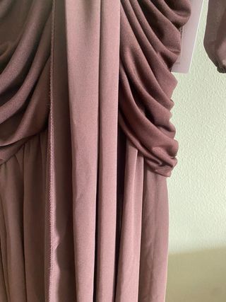 Vestido largo elegante marrón