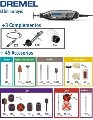 Dremel 3000 + 45 Accesorios