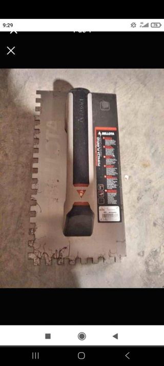 Llana dentada Bellota para alicatado