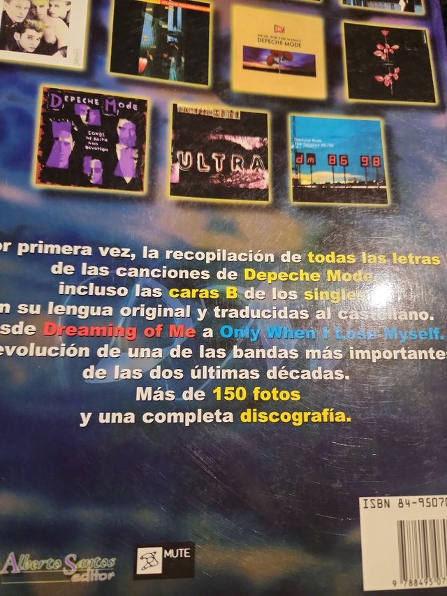 Libro Depeche Mode Canciones