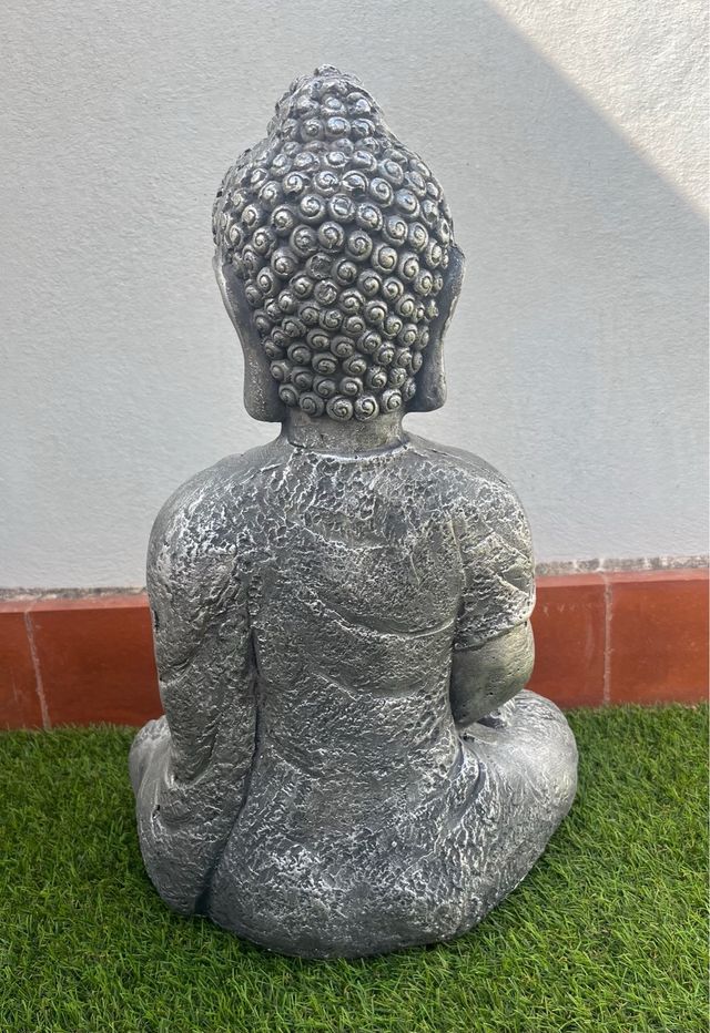 Buda decorativo en resina efecto piedra estilo zen