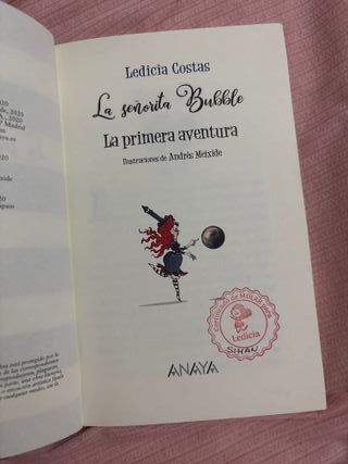 Libro 'La Señorita Bubble' - Ledicia Costas