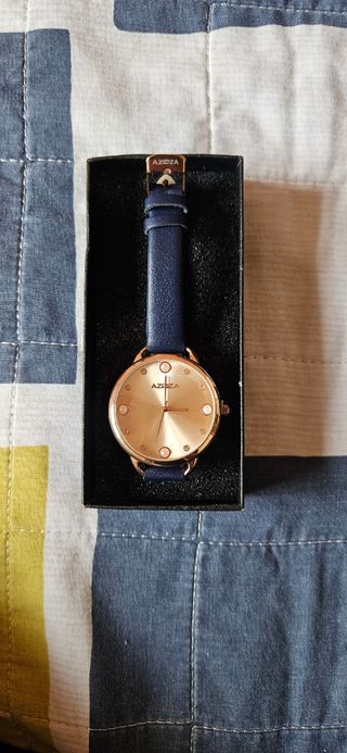 Reloj Mujer Azul/Dorado