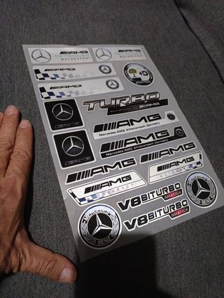 Pegatinas vinilo AMG y Mercedes Benz