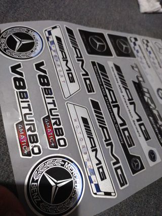 Pegatinas vinilo AMG y Mercedes Benz