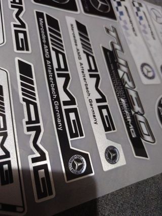 Pegatinas vinilo AMG y Mercedes Benz