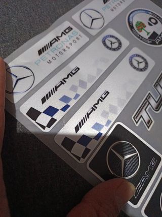Pegatinas vinilo AMG y Mercedes Benz