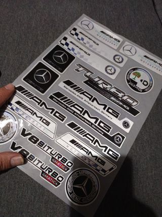 Pegatinas vinilo AMG y Mercedes Benz