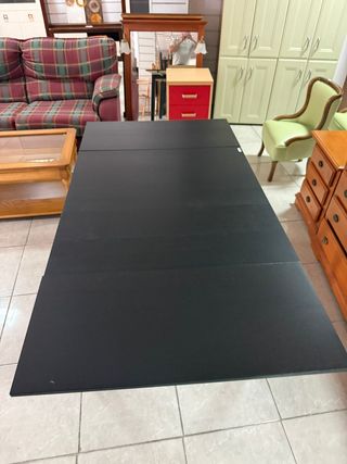 Mesa de comedor negra 90x170 cm
