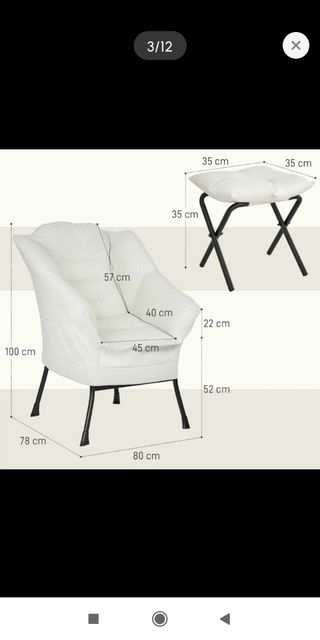 Sillón relax + reposapiés