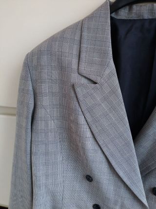 Miroglio 1990s Giacca Vintage grigio pied-de-poule