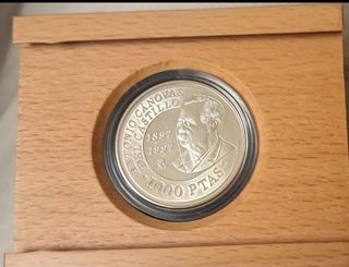 Moneda 1000 ptas Cánovas Castillo 1897 Plata 