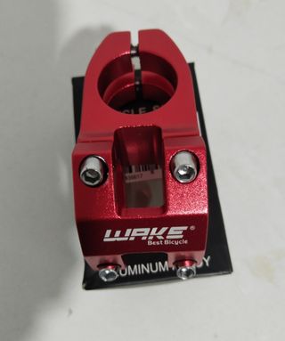 Potencia de manillar de bicicleta roja