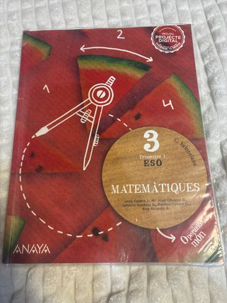 Libro Matemáticas 3* ESO 1er Trimestre 