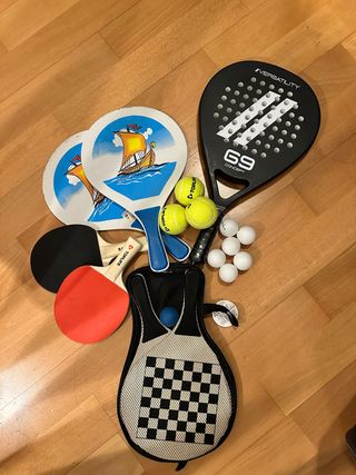 Lote Raquetas Pádel y Ping Pong