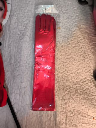Guantes largos rojos Halloween