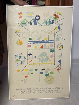 Póster MH Mompó - Tratado Adhesión España 1985