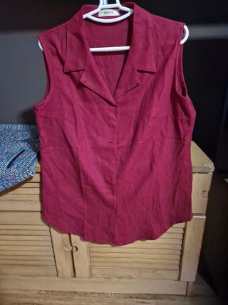 Blusa sin mangas y Falda Talla L