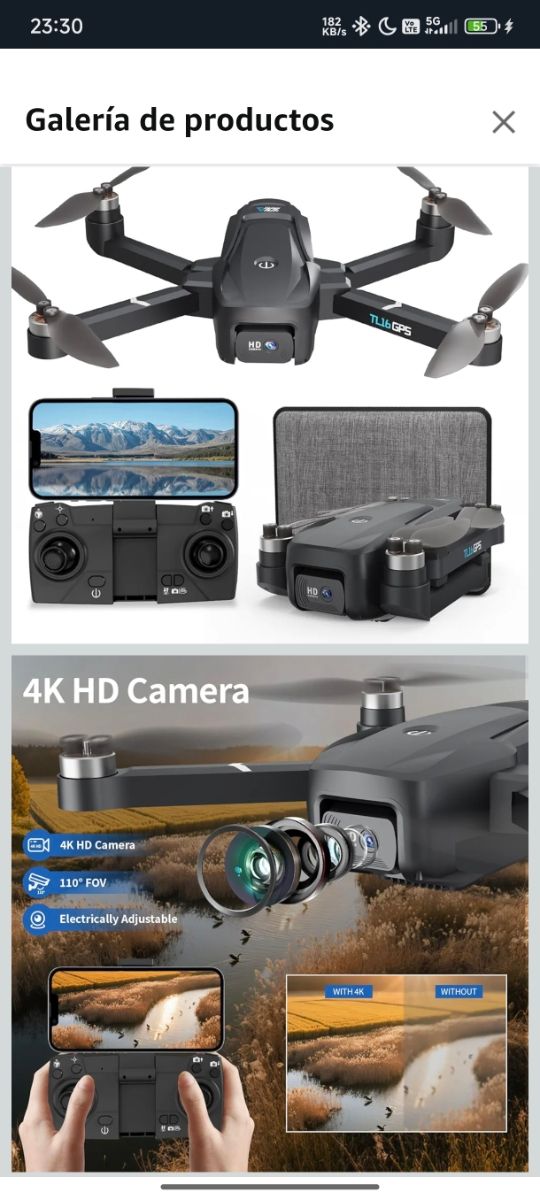 Dron GPS 4K sin estrenar
