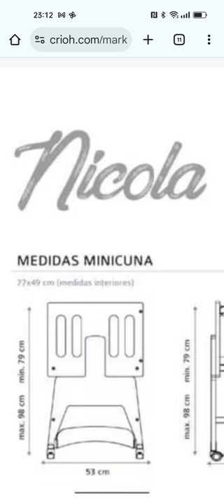 Minicuna colecho Nicola