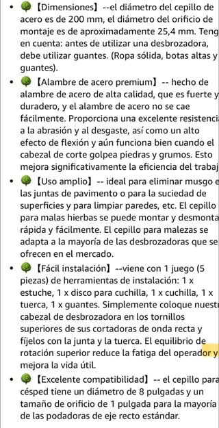 Cepillo Desbrozadora 8E/uni
