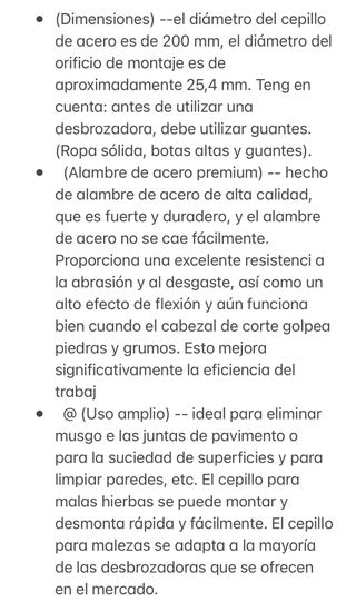 Cepillo Desbrozadora 8E/uni