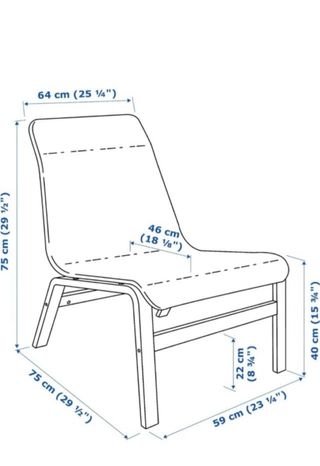 Sillón Ikea Negro Metálico