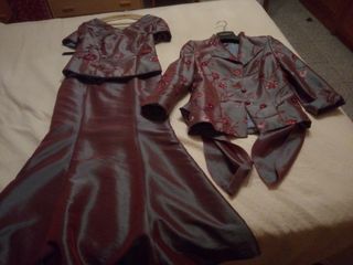 Traje 3 piezas madrina talla 40