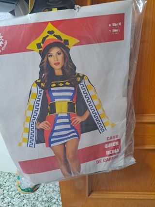 Disfraz mujer Haloween reina de corazones mala