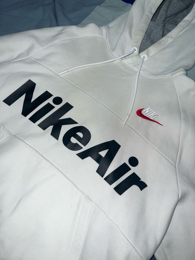 Sudadera Nike Air Blanca con Capucha