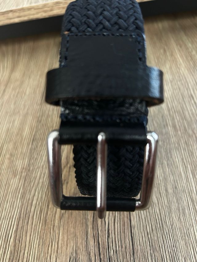 Cinturón Zara trenzado azul