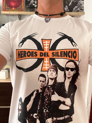 Camiseta Heroes del Silencio Blanca nueva